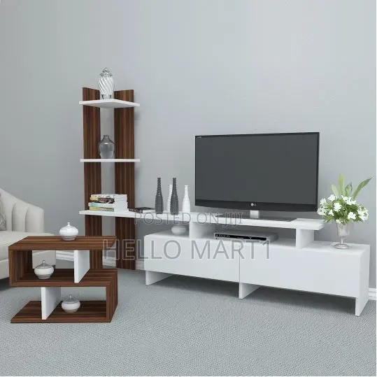 Tv Stand With Shelf And Coffee Tabel