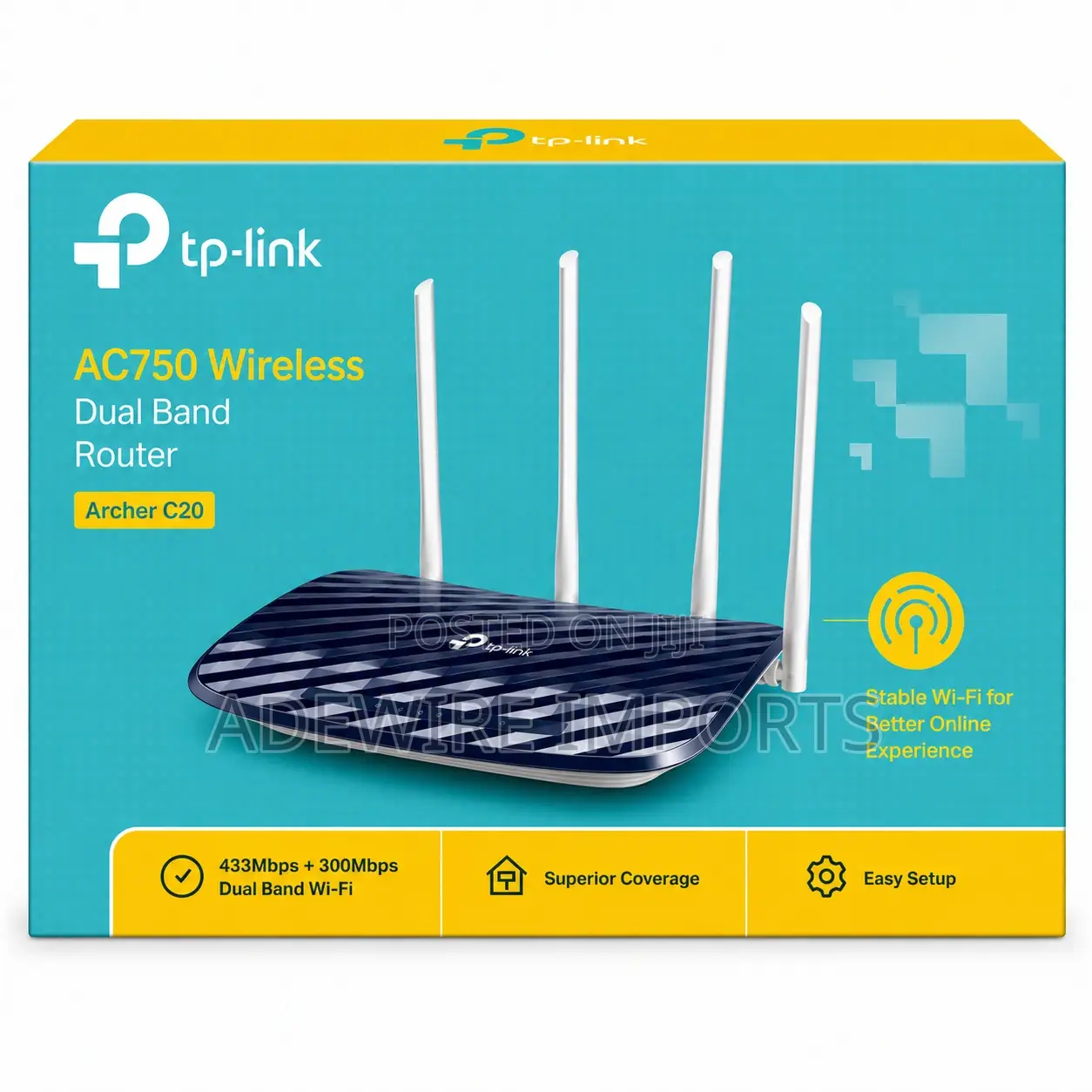 Tp-Link Archer C20_ac750 Router With Vat