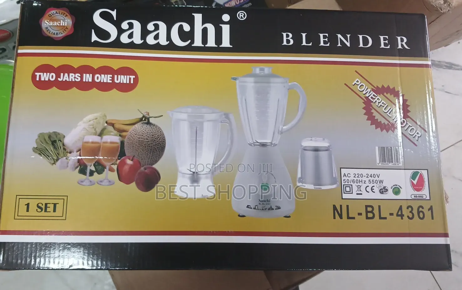 Saachi 3 in 1 Blender Saachi Juicer(100% Original)