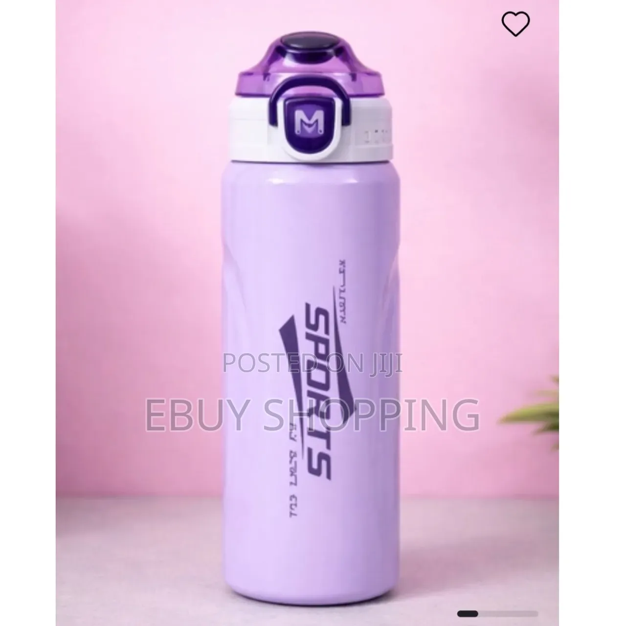 600ml Leak-Proof Sports Flask With Carry Strap