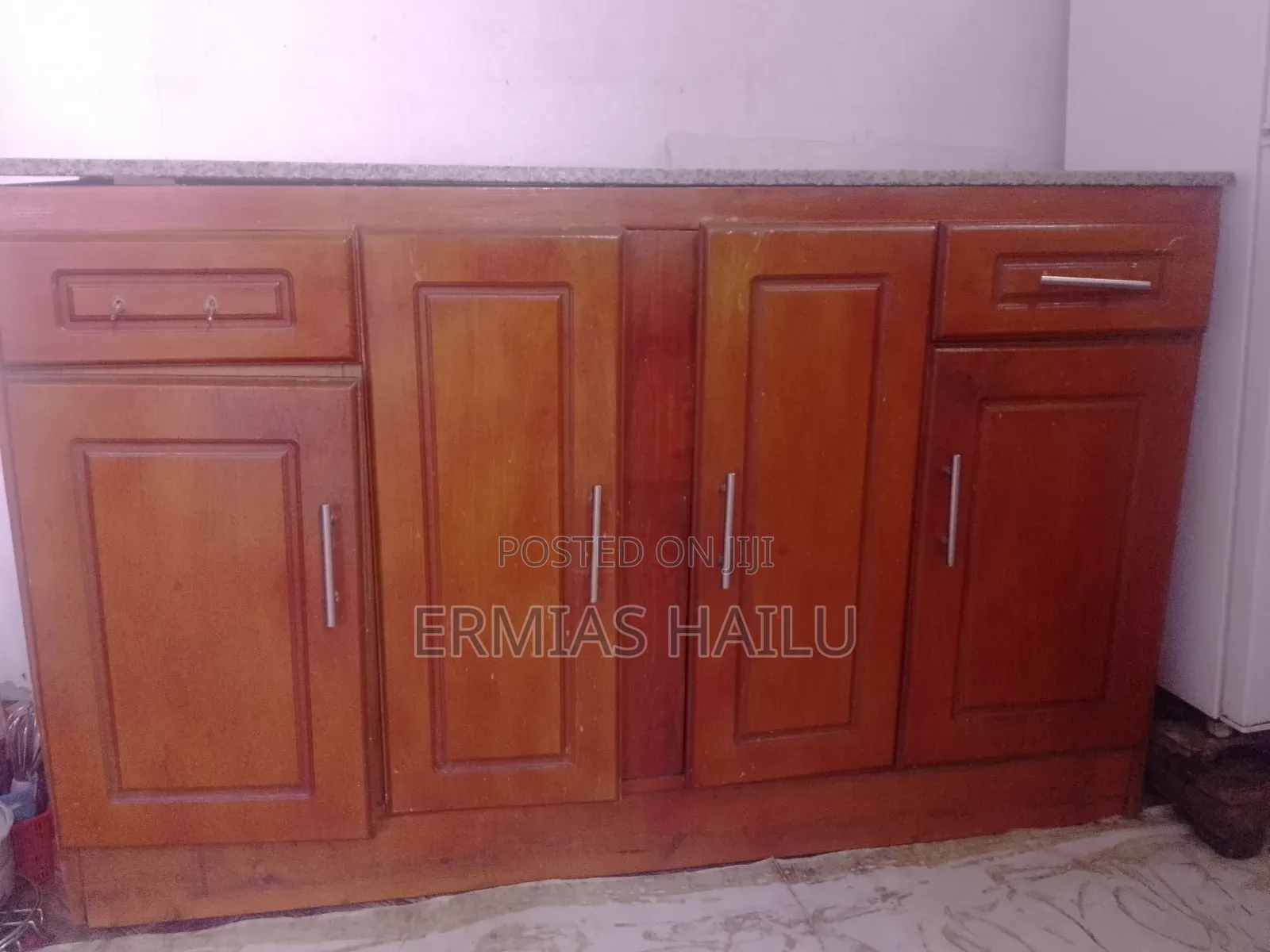 Real Marble Lower Kitchen Cabinet