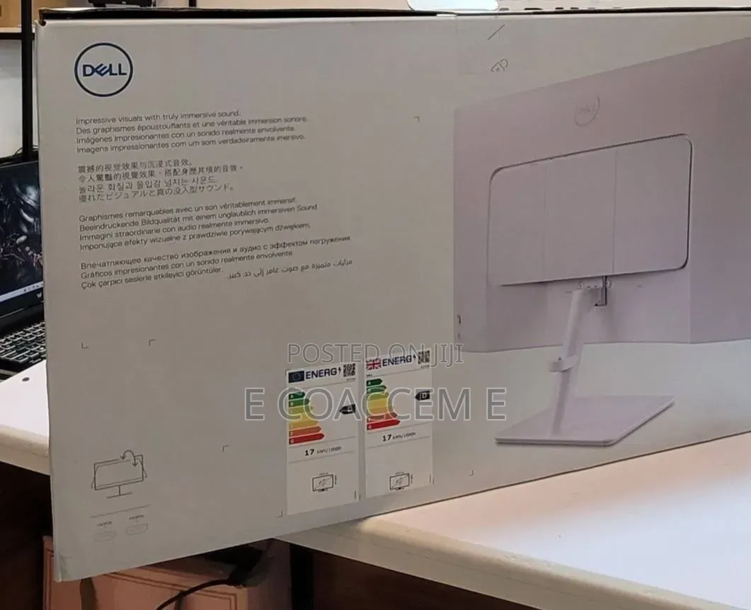 Brand New With Cartoon Dell 27" Inch Monitor Ips