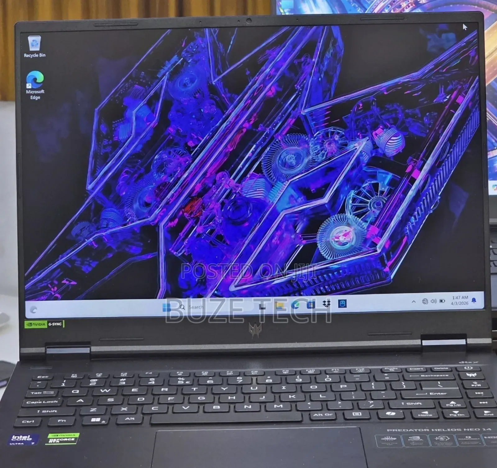 New Laptop Acer Predator Helios Neo 14 16GB Intel Core Ultra 7 SSD 1T