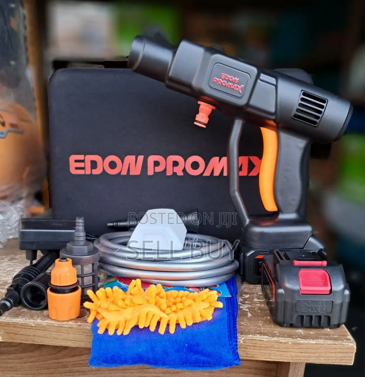ኤዶን ፕሮማክስ (Edon Promax) የባትሪ መኪና ማጠቢያ ማሽን (Cordless Pressure Washer