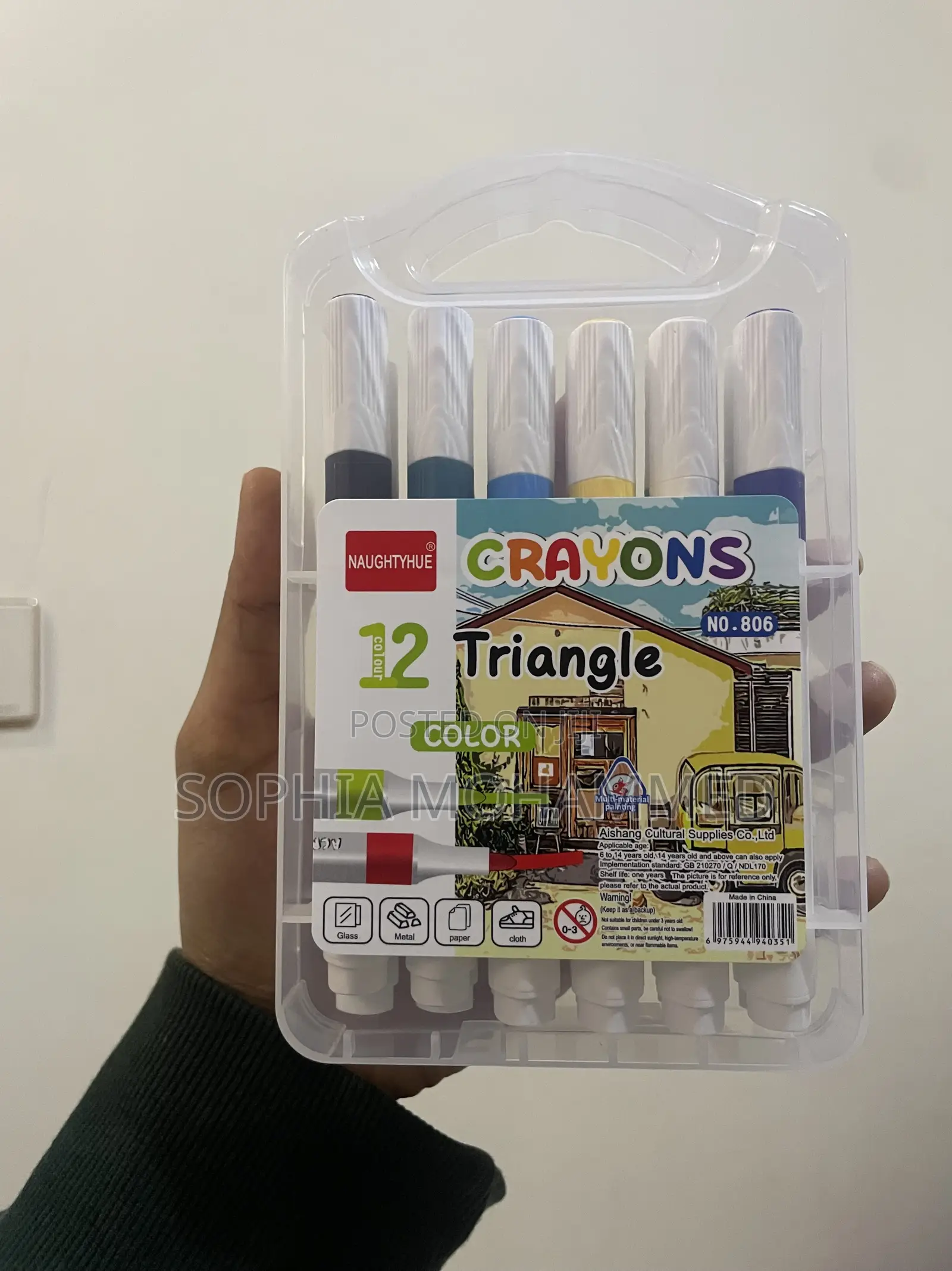 12-pack Crayon Acrylic Markers