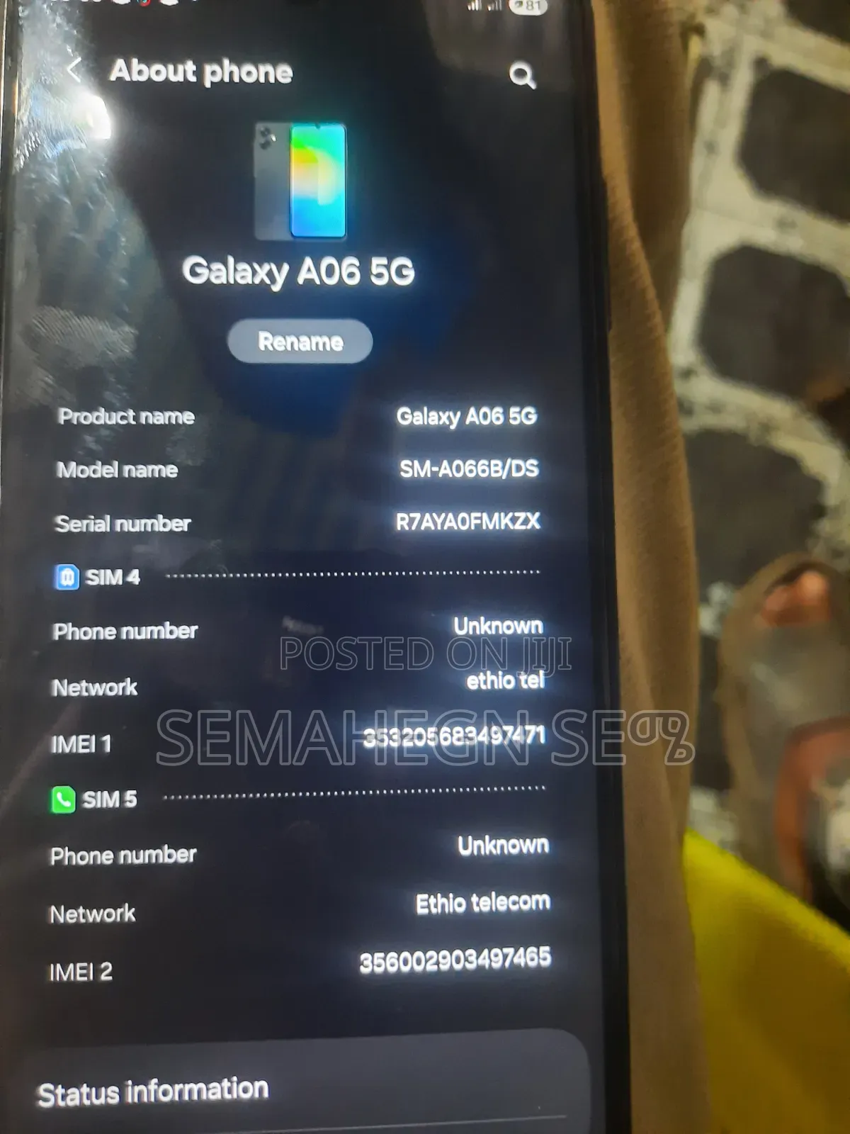 New Samsung Galaxy A06 128 GB Black
