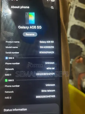 New Samsung Galaxy A06 128 GB Black