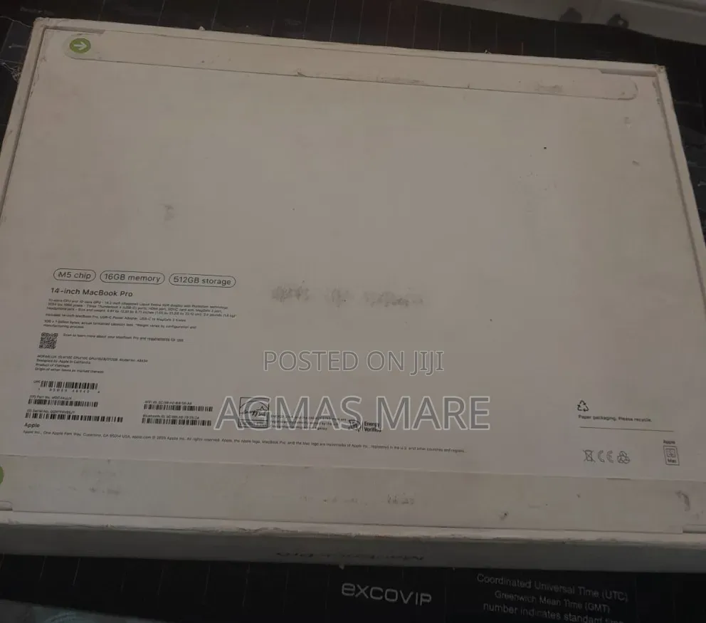 New Laptop Apple MacBook Pro 2026 M5 Pro 16GB Apple M5 Pro SSD 512GB