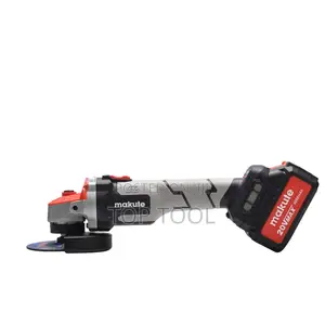 ,Makute Cag126 Cordless Angle Grinder Featuring a 20v Brushless Motor.