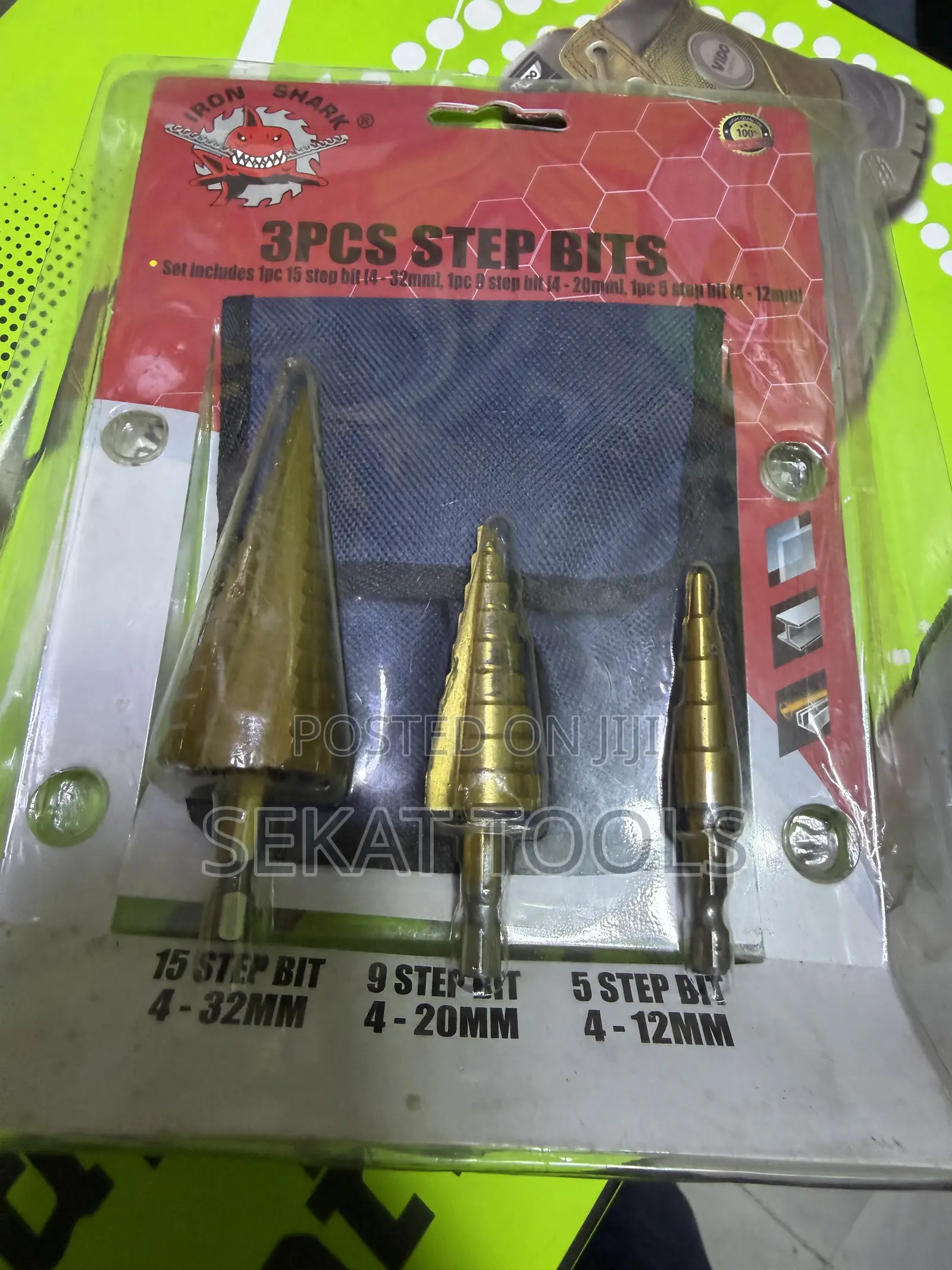 Iron Shark 3pcs Step Bits