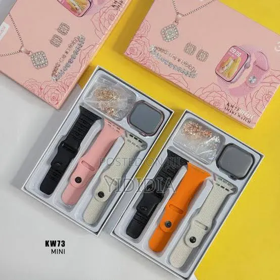 ‎ Keqiwear Kw73 Mini Smart Watch – 3+3 Luxury Gift Set