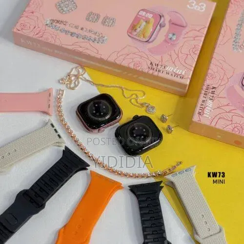 ‎ Keqiwear Kw73 Mini Smart Watch – 3+3 Luxury Gift Set