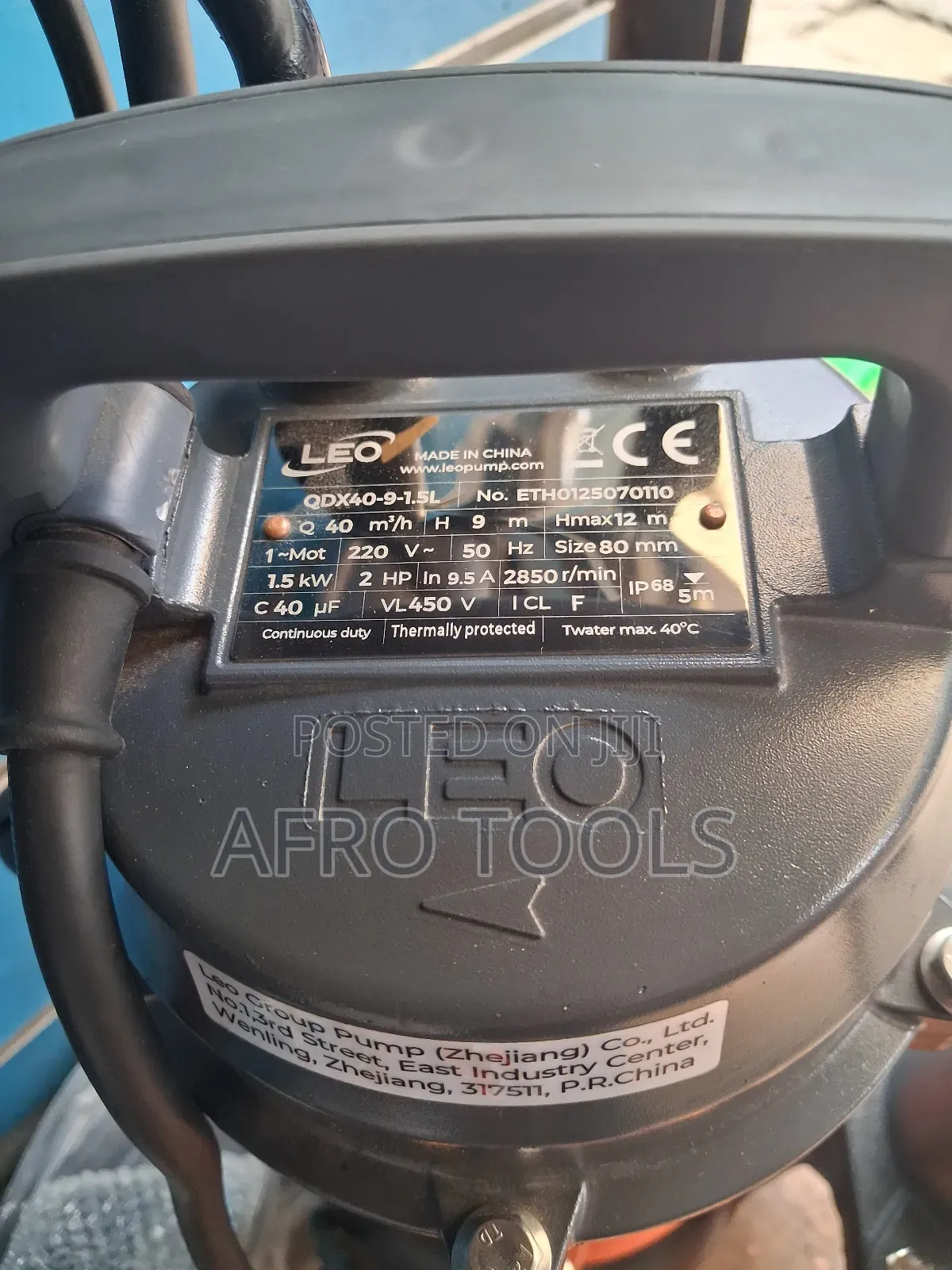 ሊዬ (Leo) 2hp Submersible Pump