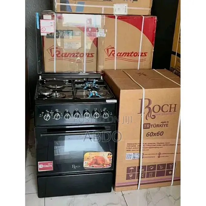 Roch Ovens 60/60 Quality Brand Tu Bay Tu Oves Sterless New Fan Sistem