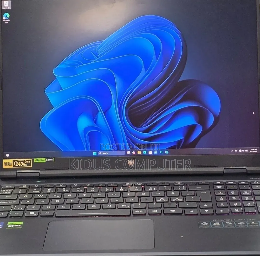 New Laptop Acer Predator Helios Neo 16 16GB Intel Core i9 SSD 1T