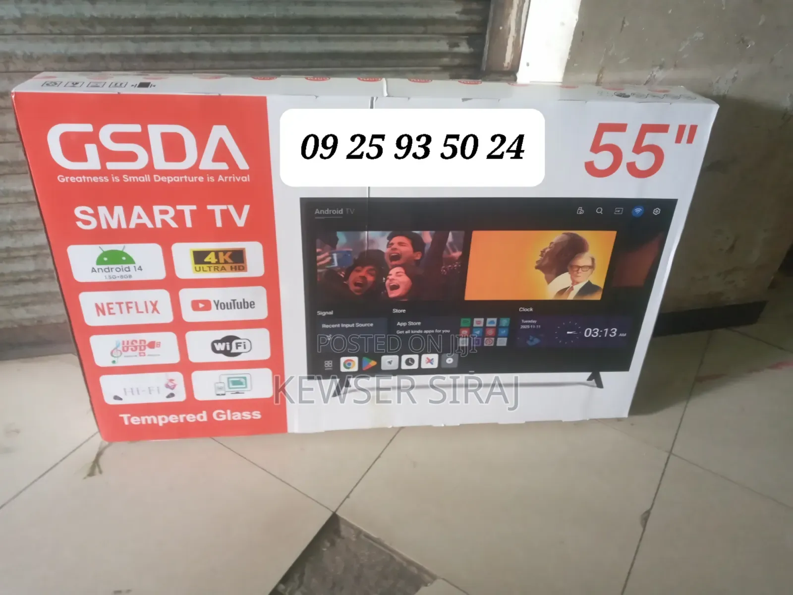Gasda 55inch Tv Smart 4k Android