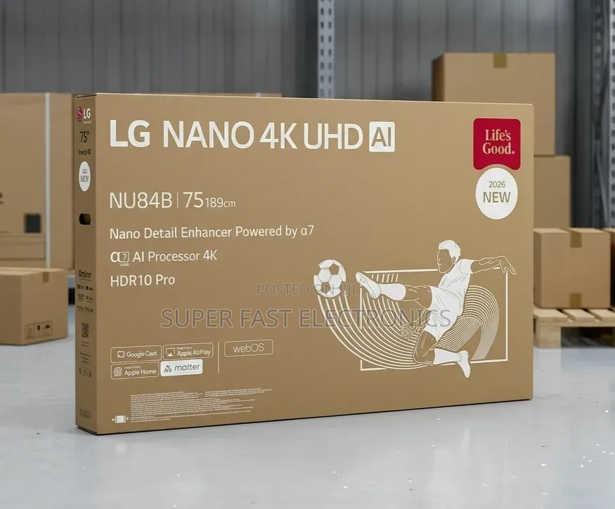 Lg 75 Inch Tv Nano Ultra Hd Display (3840×2160)
Α7 Ai Processor 