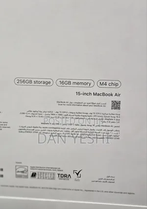 New Laptop Apple MacBook Air 2025 M4 16GB Apple M4 SSD 256GB