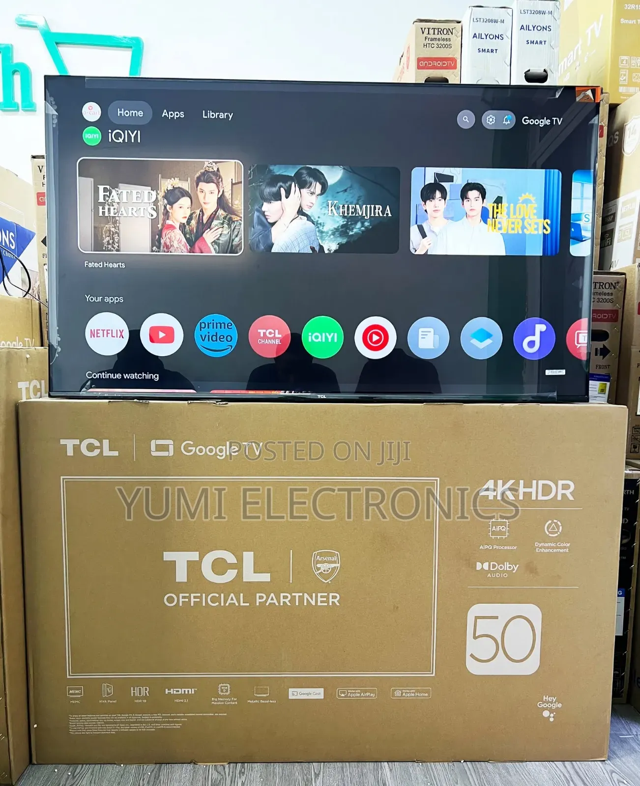 TCL Fram Less 50 Inch Google Tv