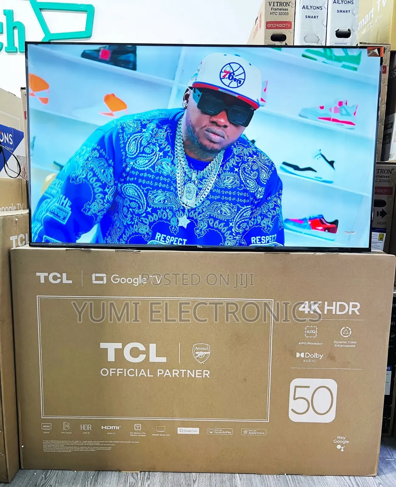 TCL Fram Less 50 Inch Google Tv