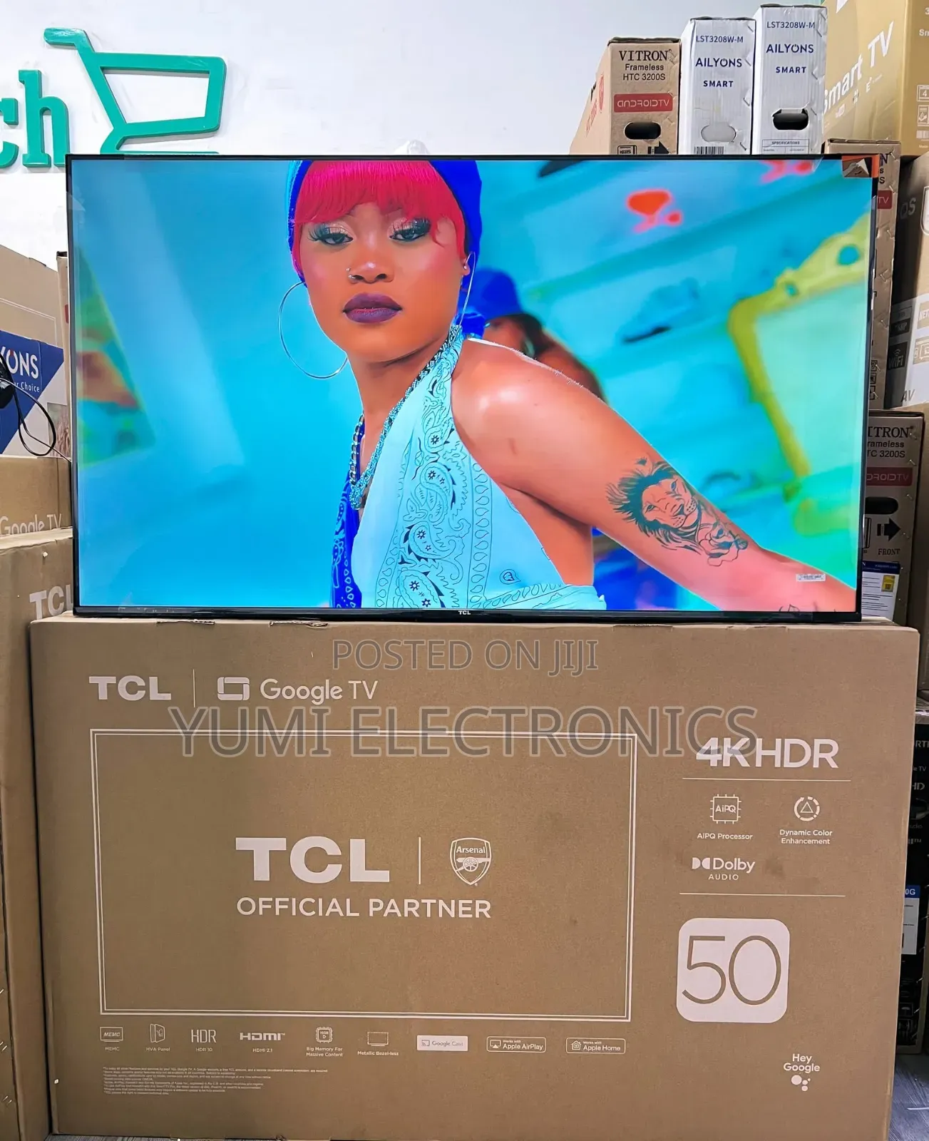 TCL Fram Less 50 Inch Google Tv