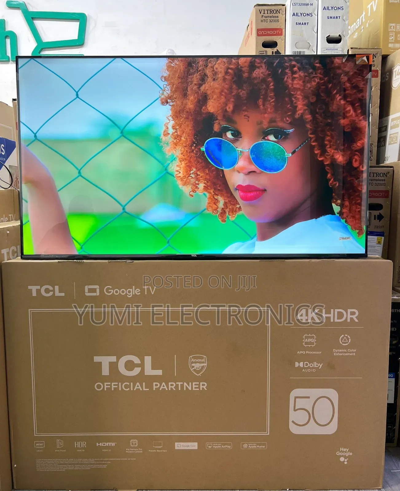 TCL Fram Less 50 Inch Google Tv