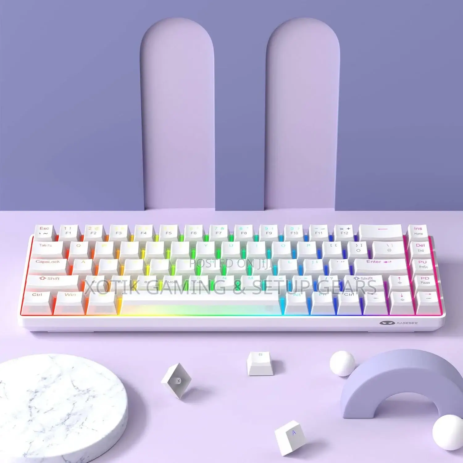 Magegee Mk-Box 65% Gaming Mechanical Keyboard - RGB Backlit Gaming Kb