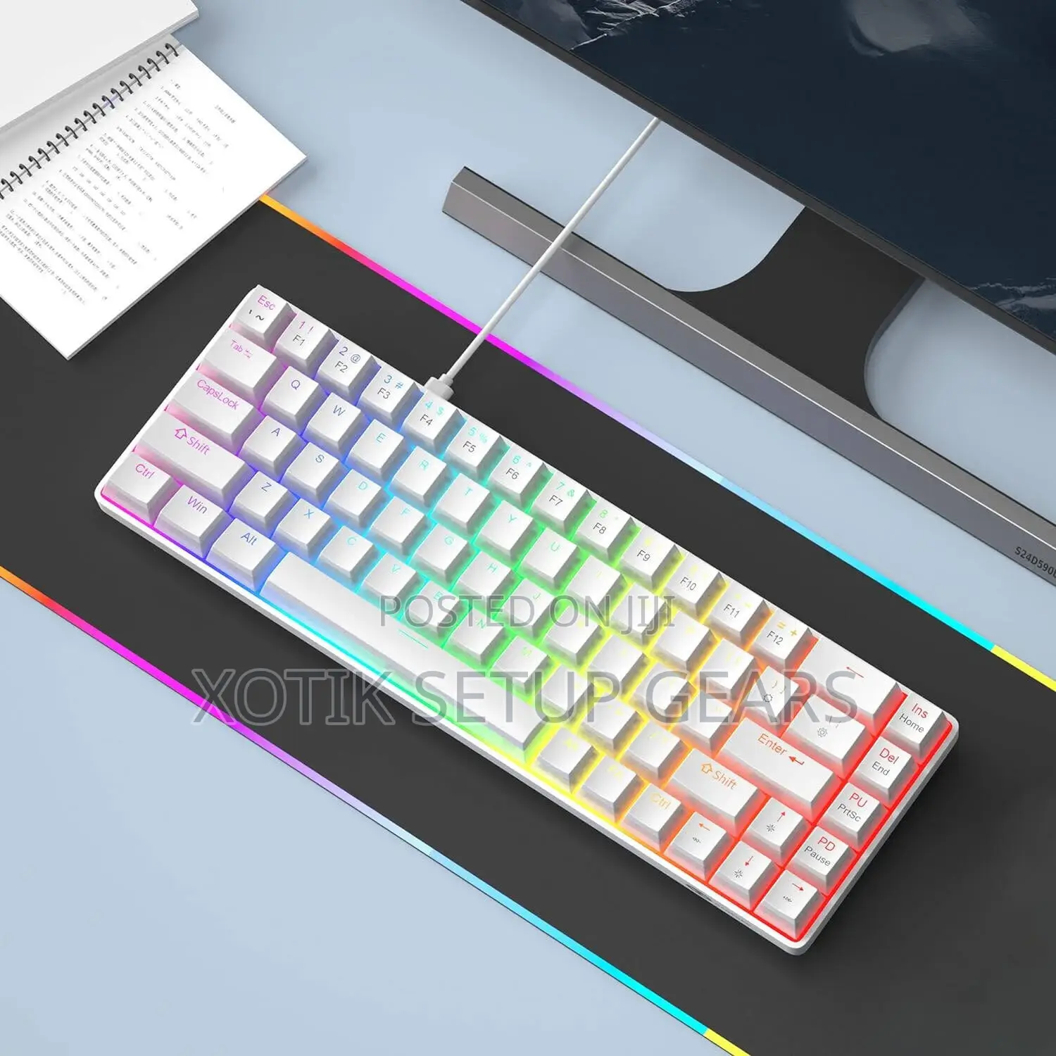 Magegee Mk-Box 65% Gaming Mechanical Keyboard - RGB Backlit Gaming Kb
