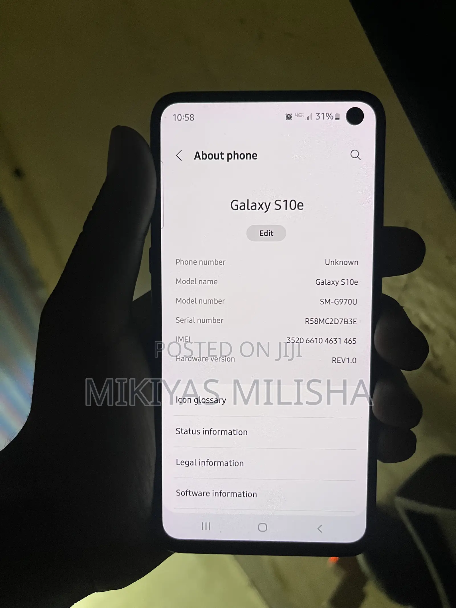 Samsung Galaxy S10e 128 GB Black