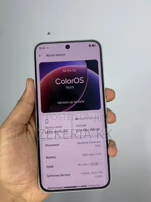 New Oppo A6 Pro 5G 256 GB White