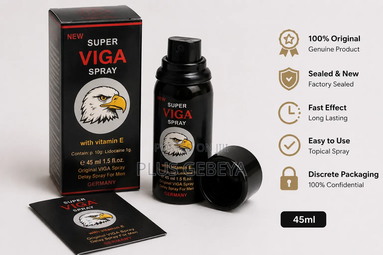 Original Super Viga Delay Spray 45ml | New Sealed
