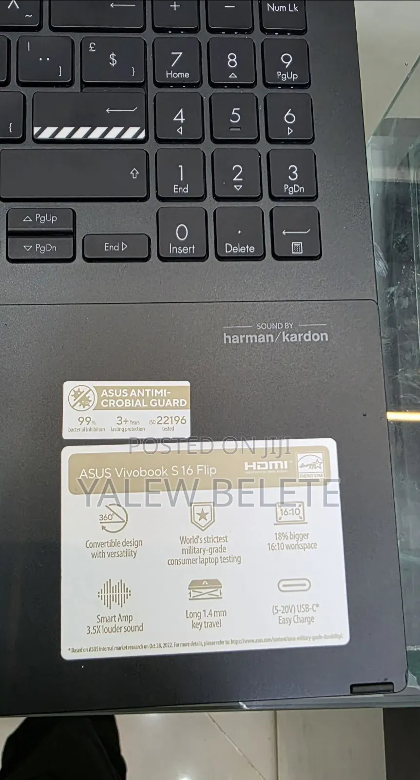 New Laptop Asus Vivobook S 16 16GB Intel Core i9 SSD 1T