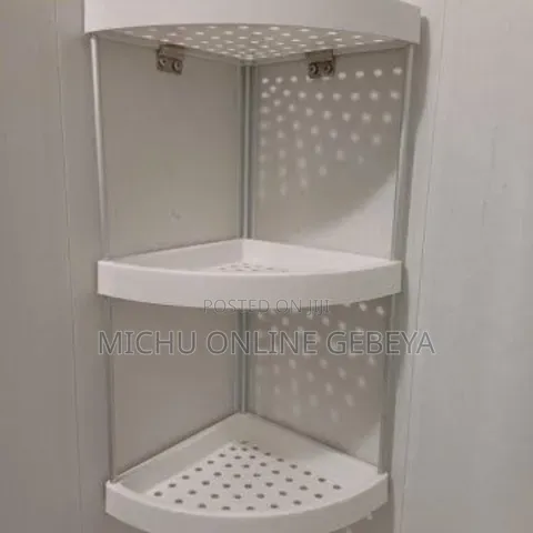 ባለ 4 መደርደሪያ ኮርነር ሼልፍ Multipurpose Corner Storage Rack/ Free Delivery