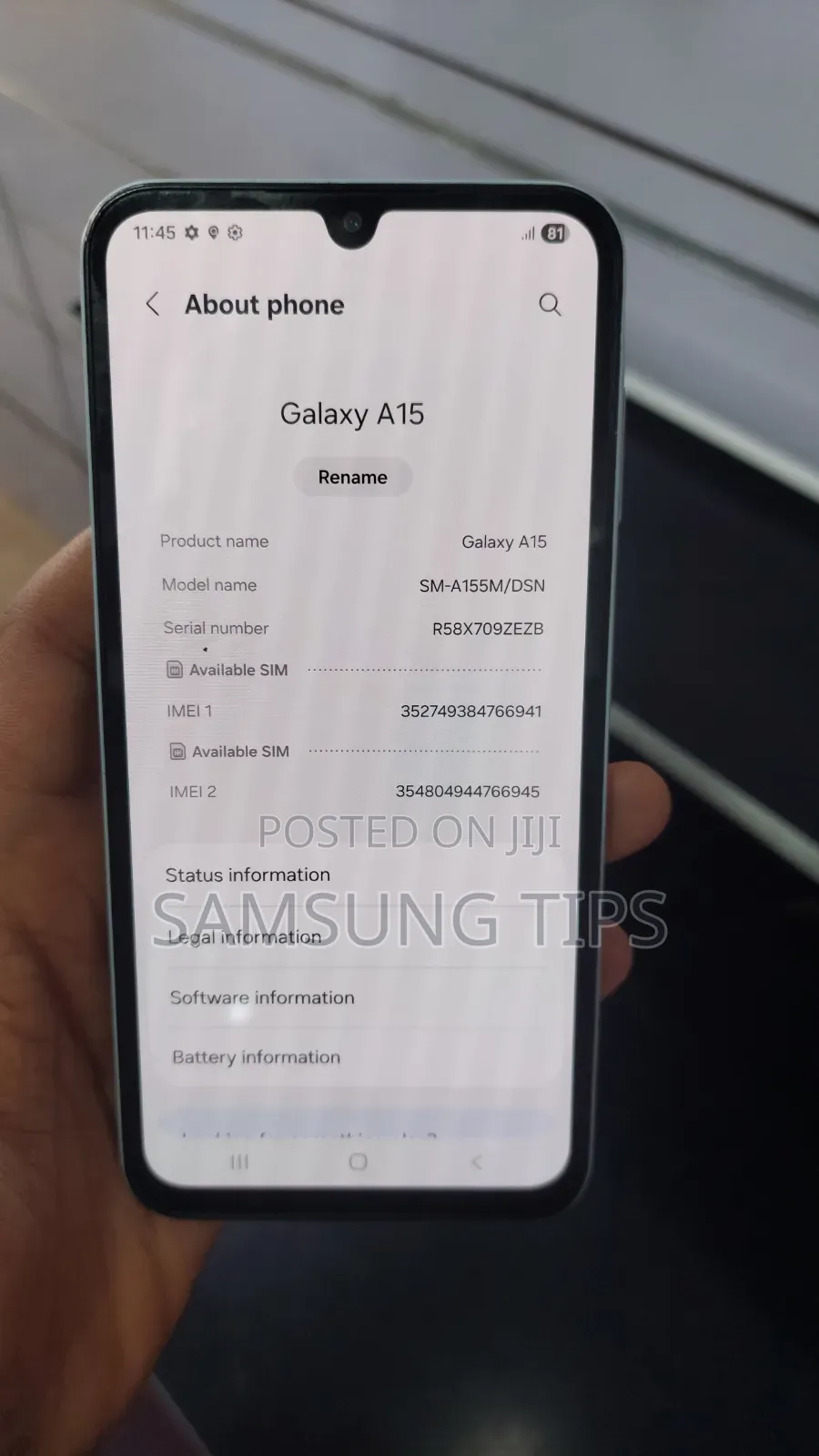 Samsung Galaxy A15 128 GB White