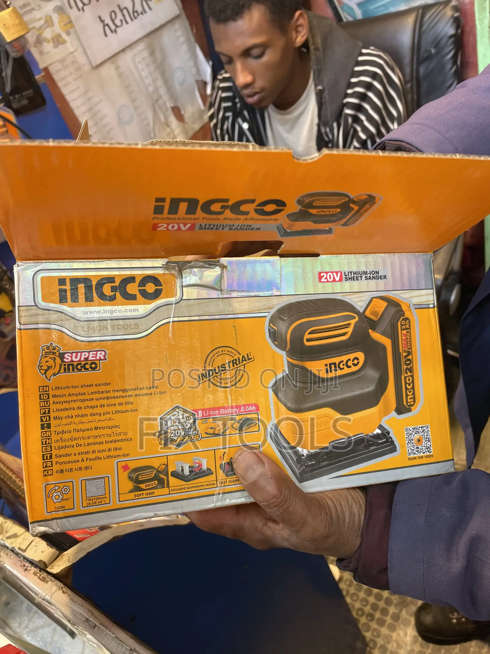 Ingco 20v Cordless 1/4 Sheet Sander