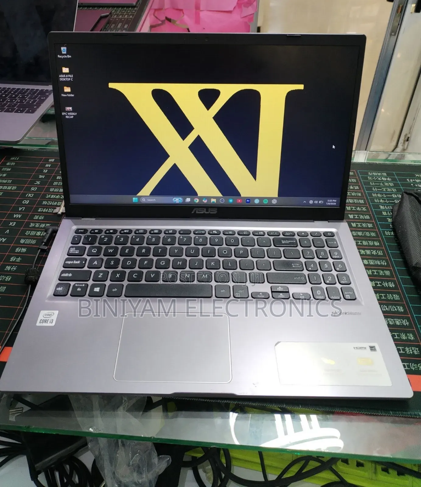 New Laptop Asus Vivobook 15 8GB Intel Core i3 SSD 256GB