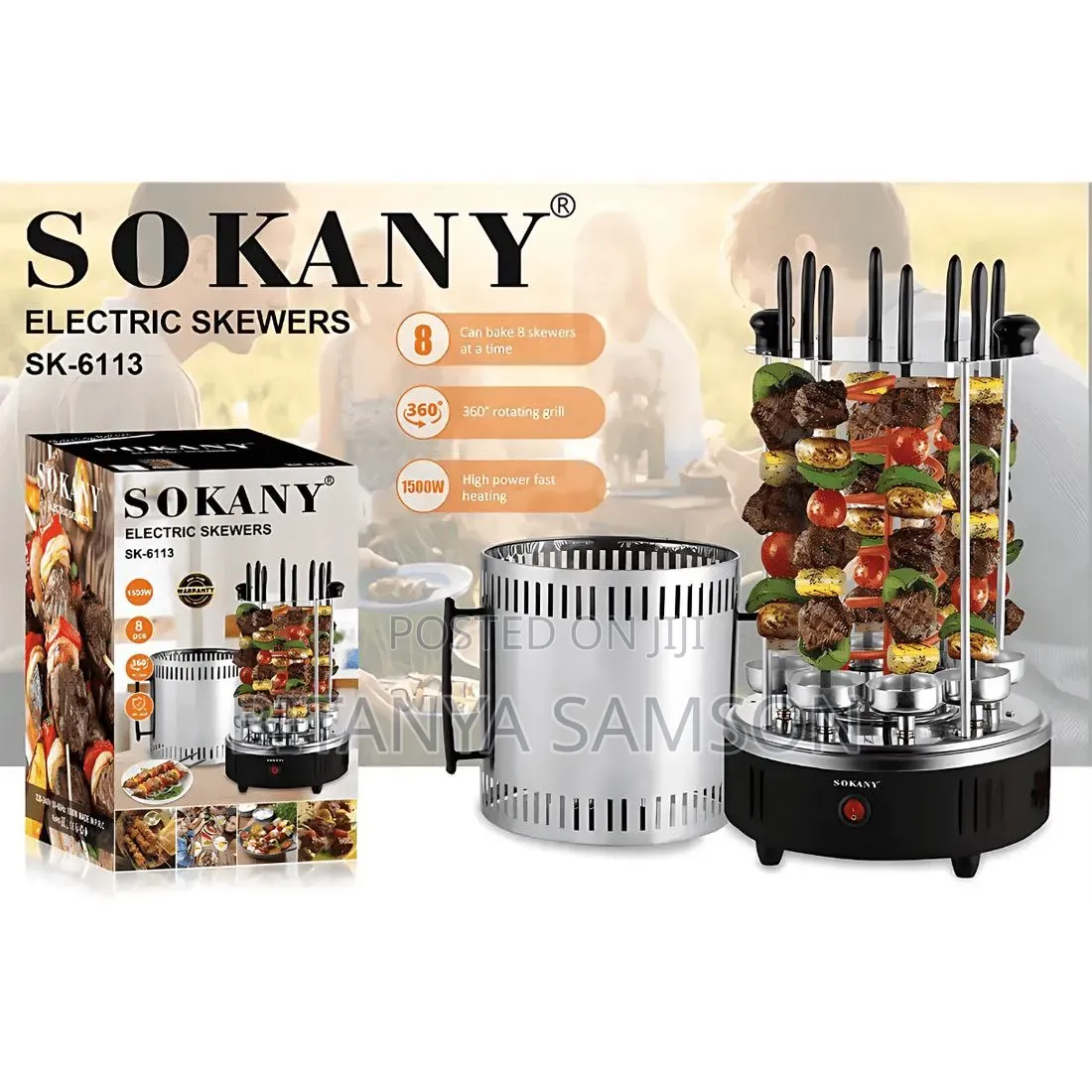 Electric Rotating BBQ Machine Grill Kebab Machine