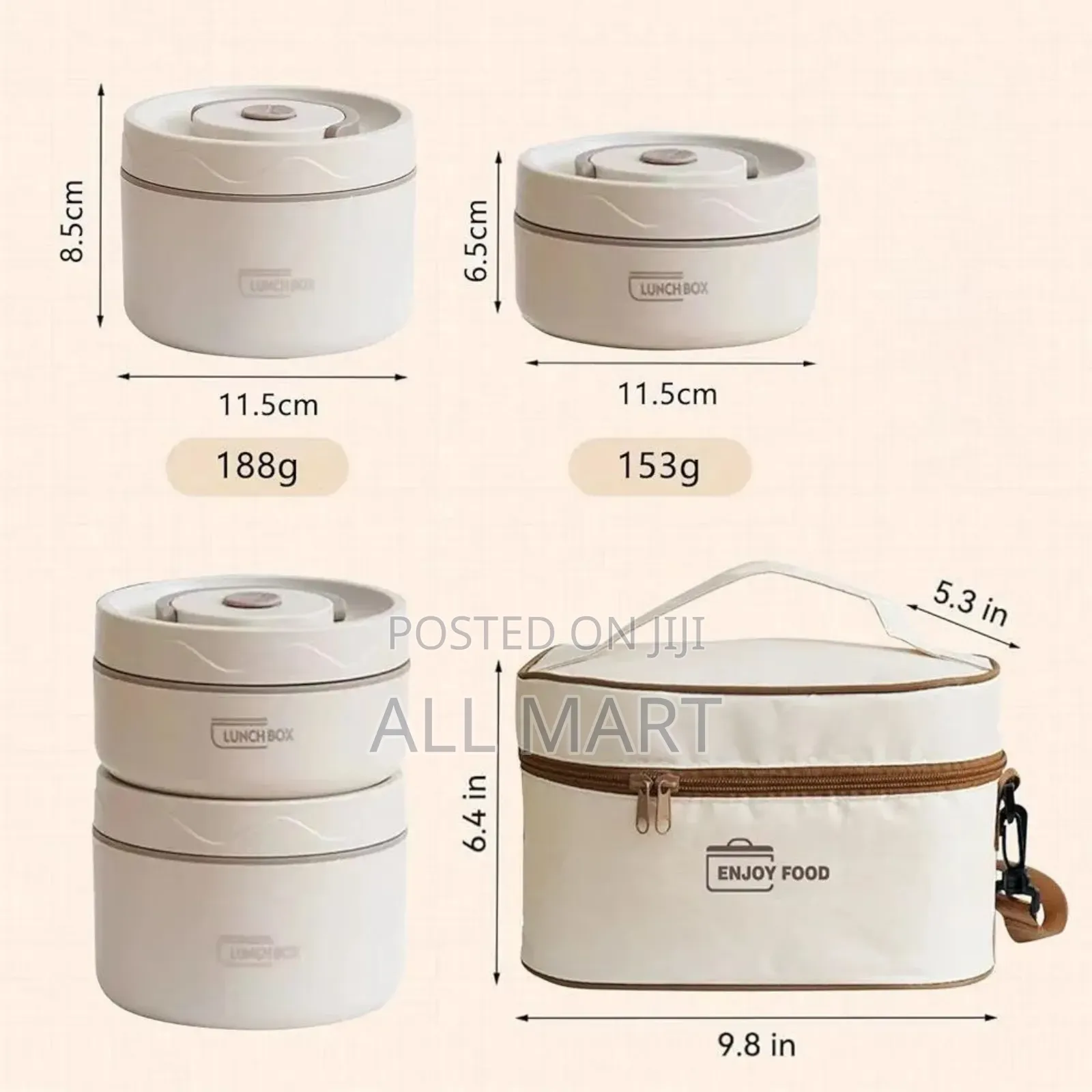 Isolated Lunch Box With Bag
