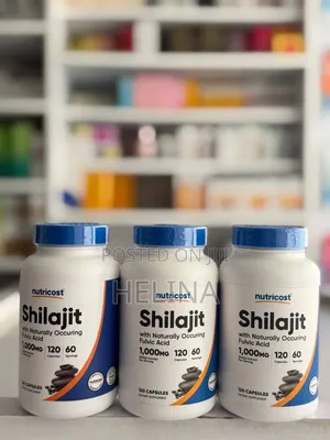 1000mg Shilajit 120 Capsules 60 Servings With Fulvic Acid From Usa