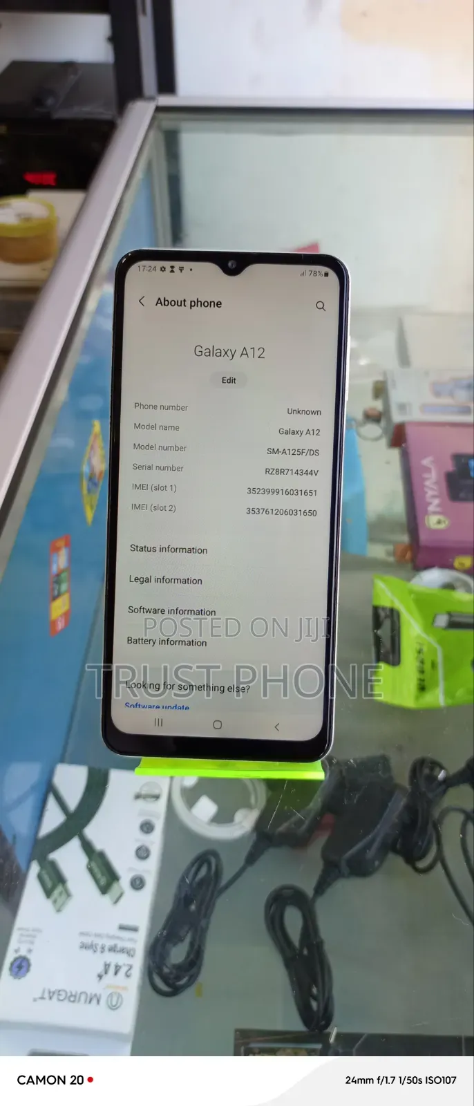 Samsung Galaxy A12 64 GB White