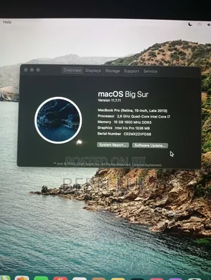 Laptop Apple MacBook Pro 2013 16GB Intel Core i7 HDD 500GB