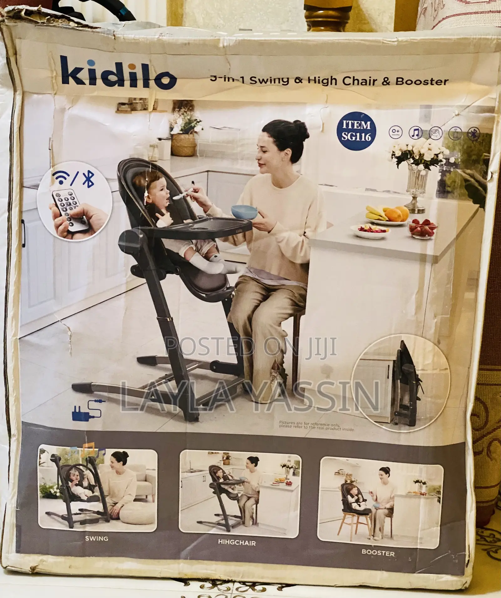 Kidilo Foldable Portable Baby Chair