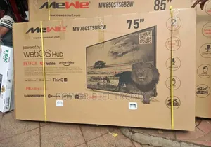 Mewe 75 Inch Fremless Weboss Televishion