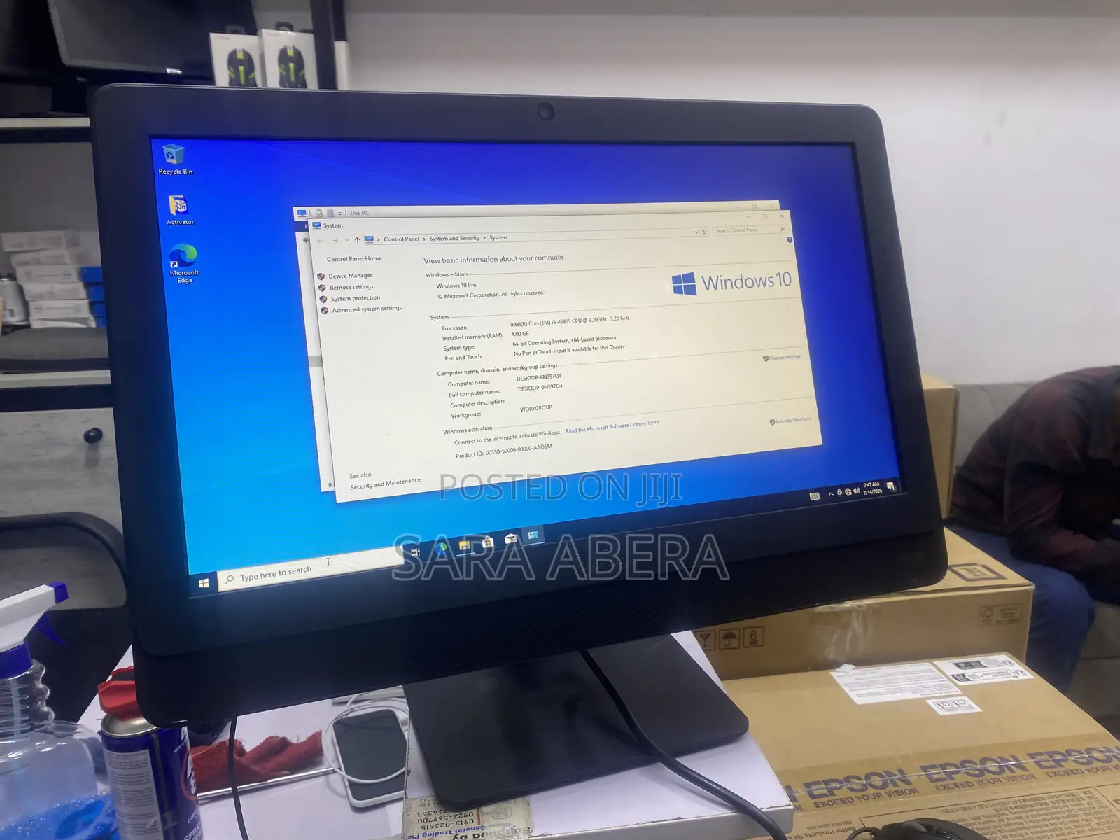 Desktop Computer Dell 4GB Intel Core i5 HDD 500GB