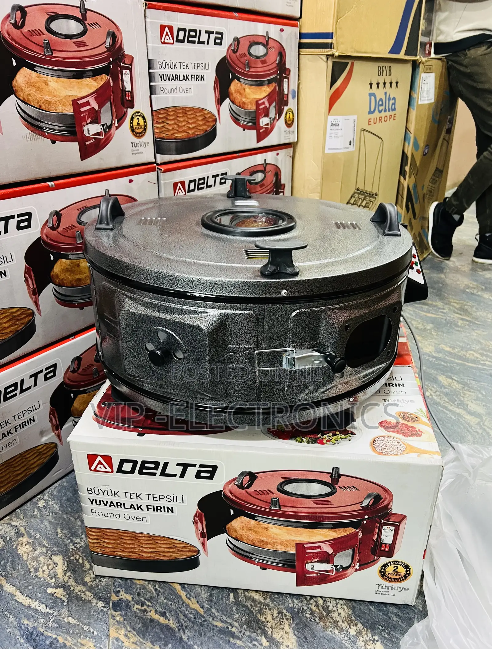 Delta Round Oven (Büyük Tek Tepsili Delta ክብ የዳቦ መጋገሪያ ማሽኖች