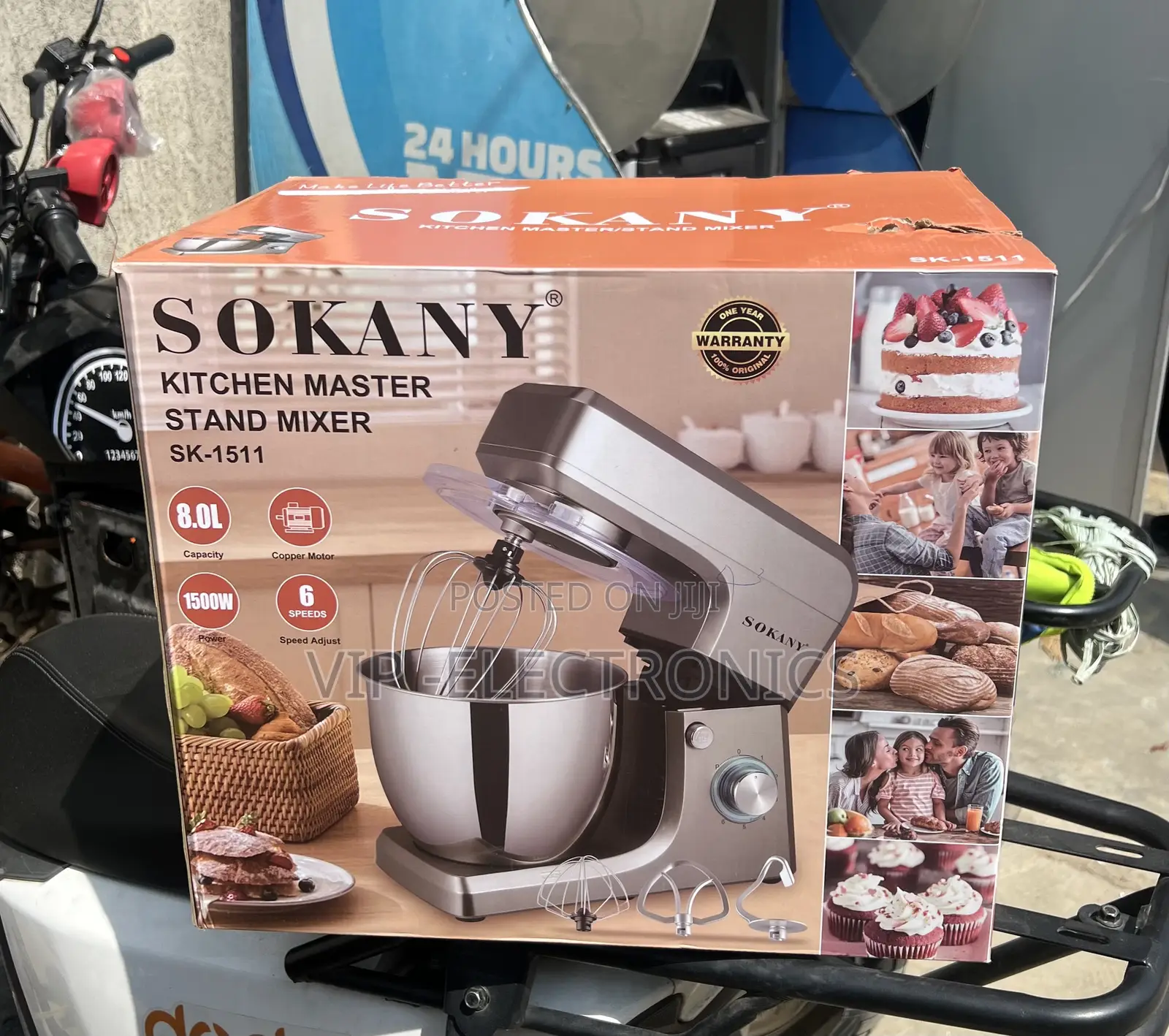 Sokany Kitchen Master Stand Mixer – 8L High-Capacity Food Processor