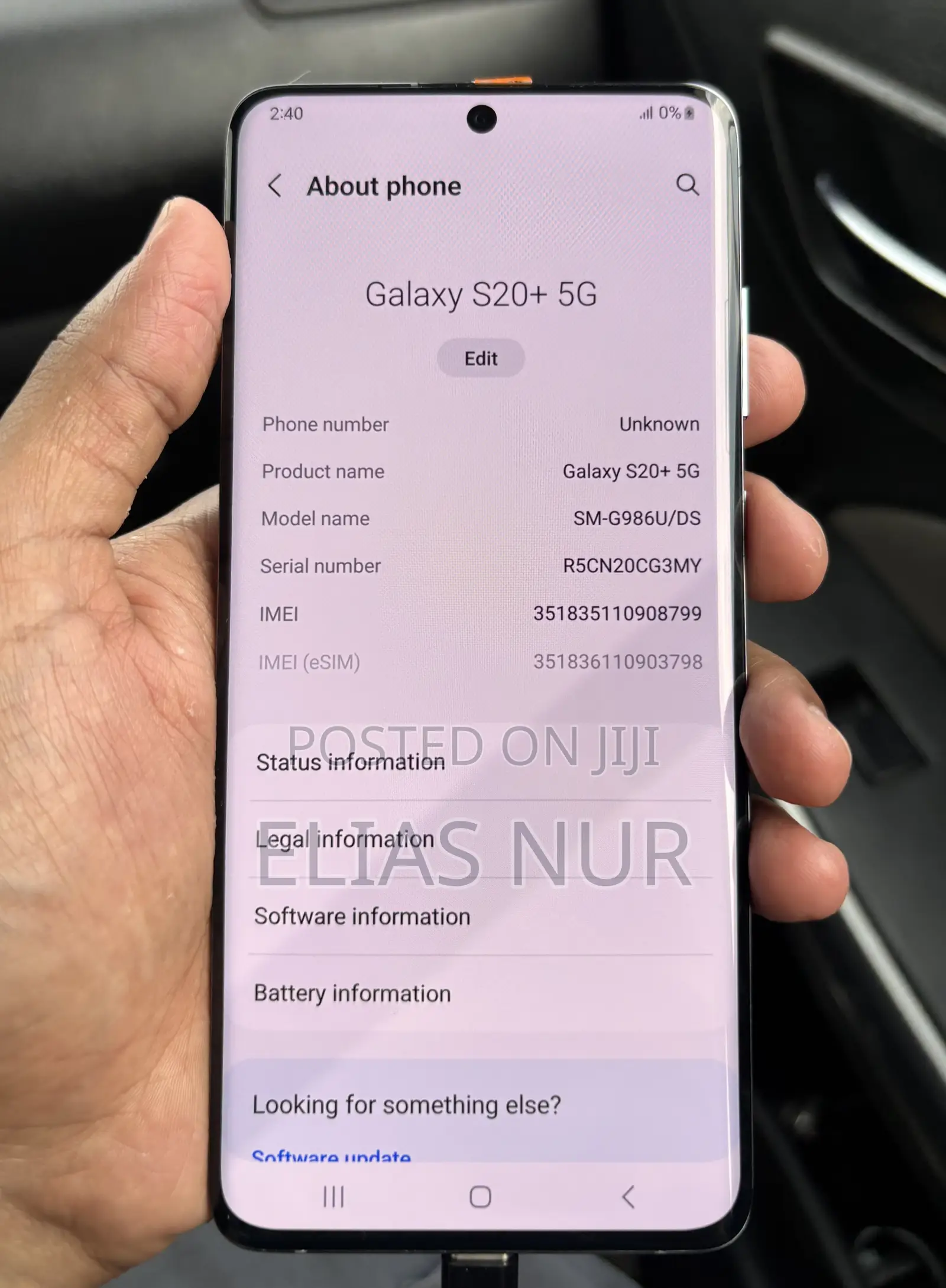 New Samsung Galaxy S20 5G Uw 128 GB Gray