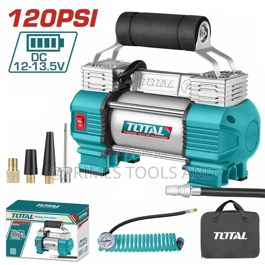 TOTAL 120 PSI Portable Auto Air Compressor