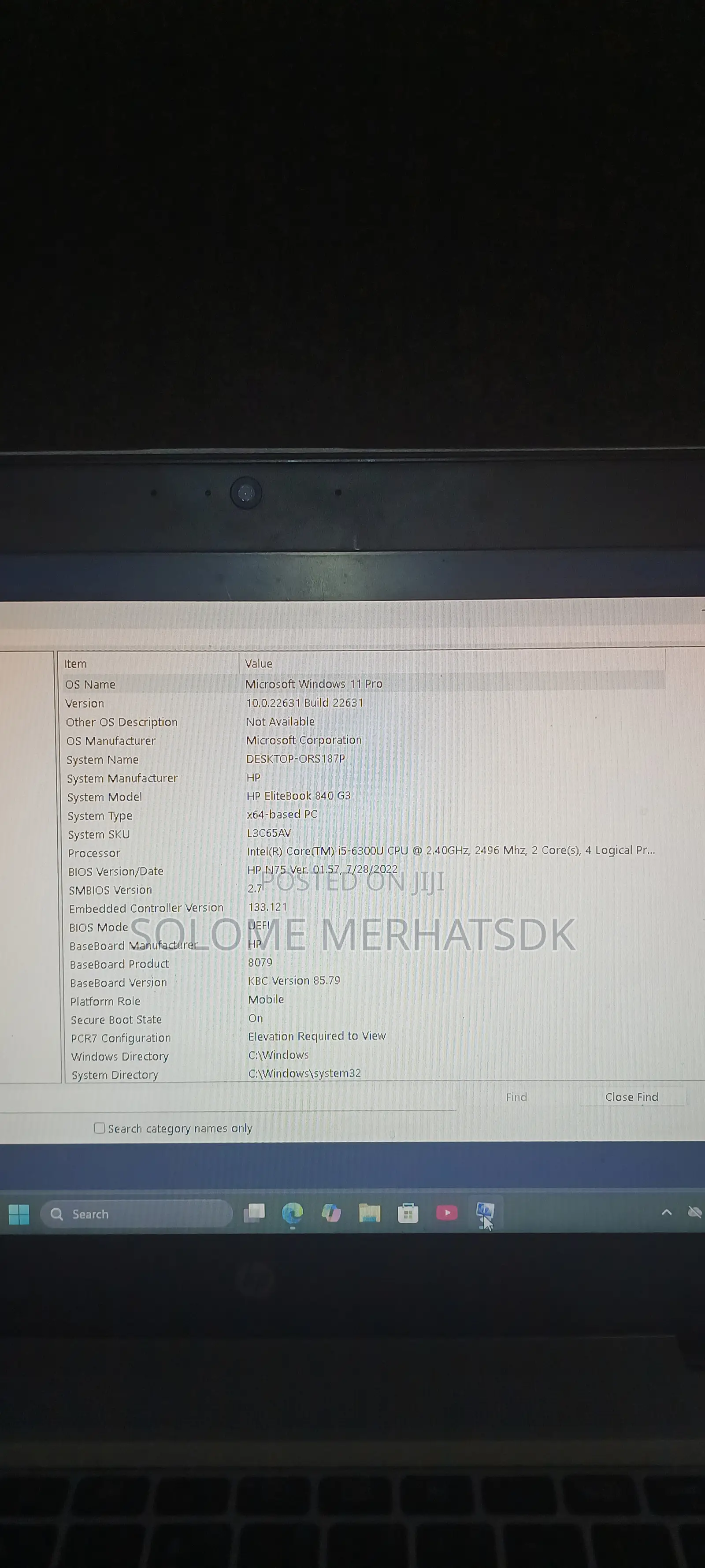 Laptop HP EliteBook 840 G3 8GB Intel Core i5 HDD 1T