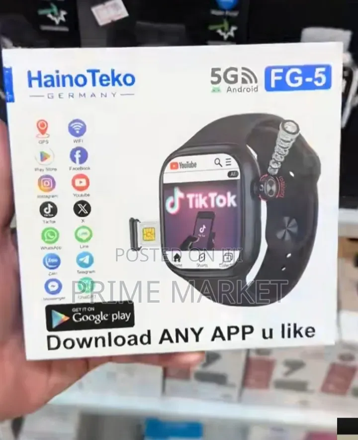 HainoTeko FG-5 (SIM) Smartwatch | Cameras |4GB RAM 64GB Storage
